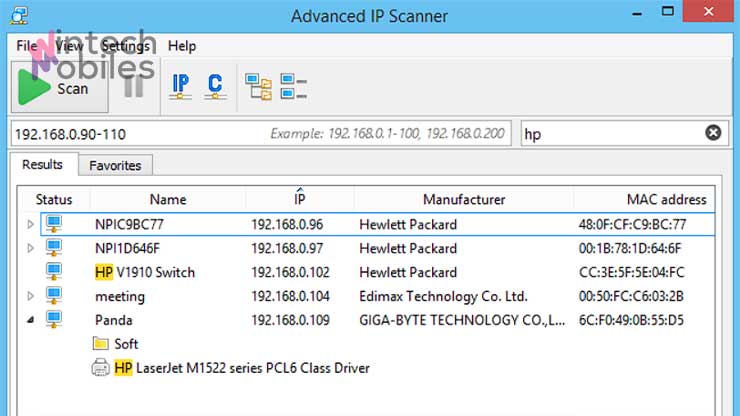 Lewat Aplikasi Advanced IP Scanner