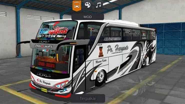 Mod Bussid PO Haryanto JB2 Hino RK8 Sensation
