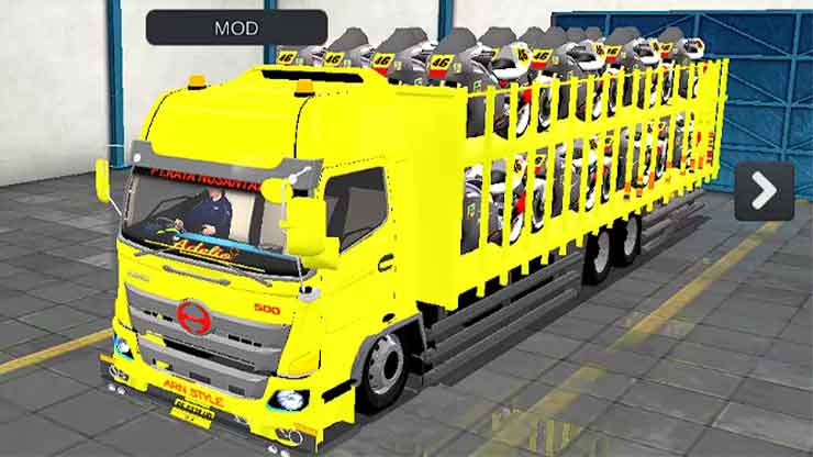 Mod Truck Hino 500 NG Muatan Motor