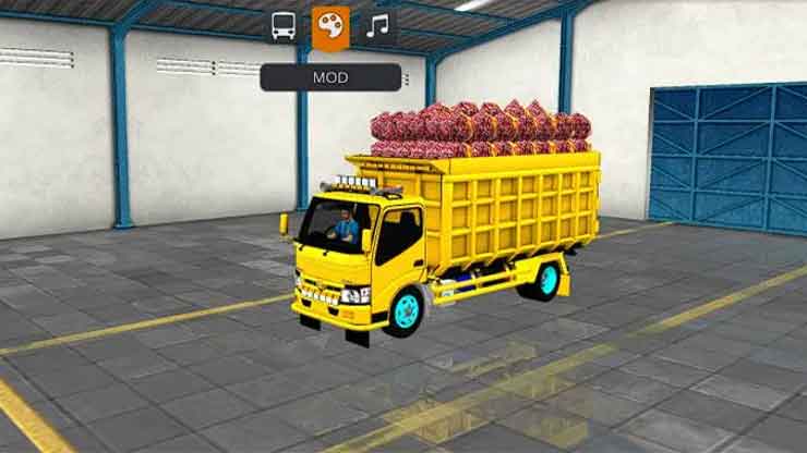 Truck Hino 300 Dump Kalimantan Yellow