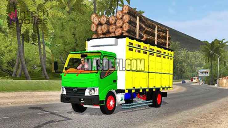 Truck Hino 300 Muatan Kayu
