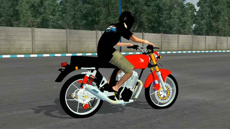 Motor Honda CB100 Orange Original